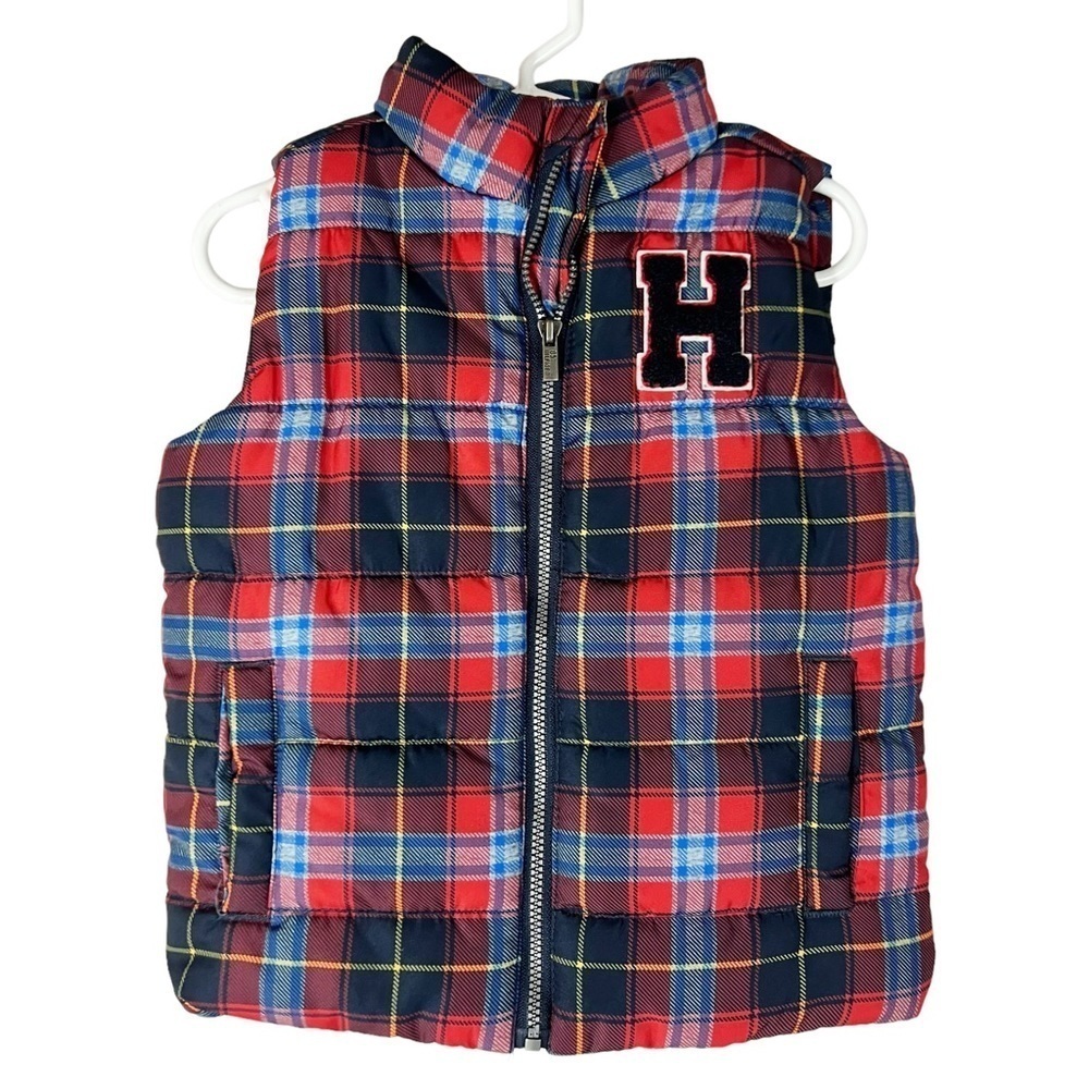 Tommy Hilfiger Baby Boy's Plaid Puffer Vest‎